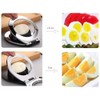 2 in 1 Zinc Alloy Boiled Egg Cutter Grater Household