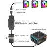YAODHAOD Mini ARGB Controller 3‑Pin RGB 5V Controller, Built-in Light