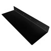 SIMOND STORE Black Metal Shelf - Wall Mount Shelf -