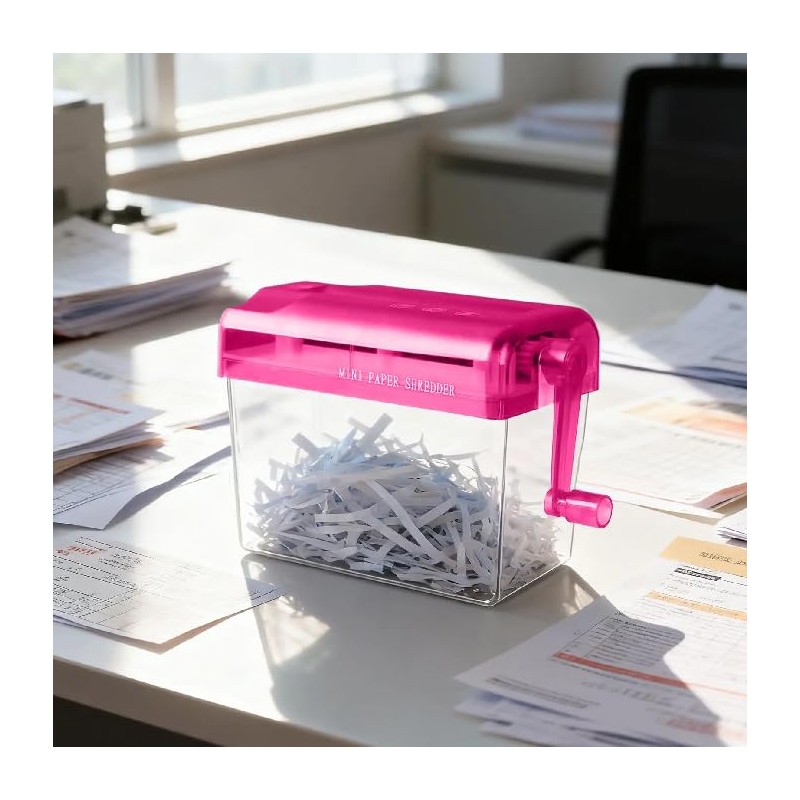 Hand Shredder, TRITURADOR DE Papel Manual TAMAÑO A6 (10.5 X
