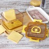 Tellshun Sliced Cheese Container with Airtight Lid for Mini Fridge