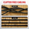 Screwbox Cable Nail Clips, 4 mm 100 Pcs Nail-In Clips,