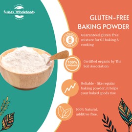 Organic Gluten-Free Baking Powder 500g - Perfect for Cakes, Bread & Fluffy Bakes