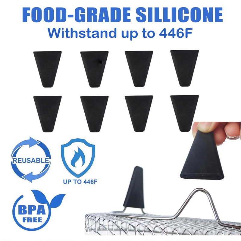 Upgrade Air Fryer Rack, Three Stackable Dehydrator Racks for Gowise