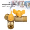 Brass 3 Way Shut Off Valve,Premium Gas Ball Valve,3 Way