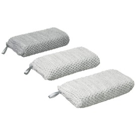 Wise KM-007 Antibacterial Acrylic Yarn Kitchen Sponge, Set of 3, Gray, 2.8 x 5.7 x 1.2 inches (7 x 14.5 x 3 cm)