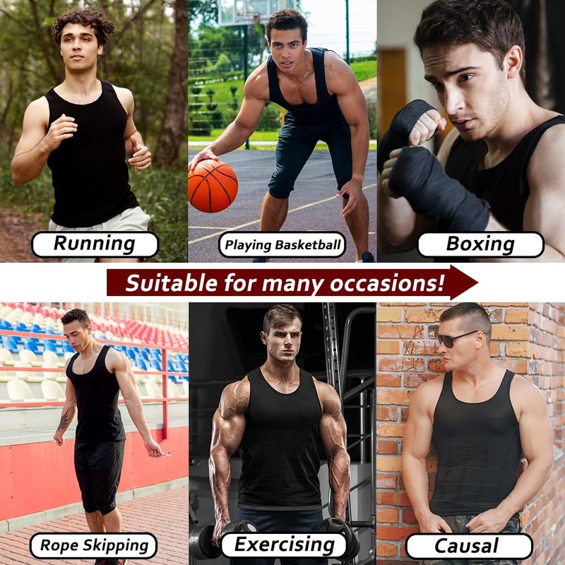 Everfion Sauna Vest for Men Waist Trainer, Sleeveless Mens Sauna