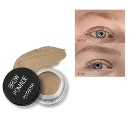 PHOERA Eyebrow Pomade Waterproof 24 Hours Long Lasting Sweat Resistant Brow 6 Colours Cream Gel (01 Blonde)