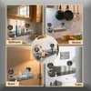 YRYUNRUI Shower Caddy Suction, No-Drill Shower Shelf, Waterproof Transparent Shower