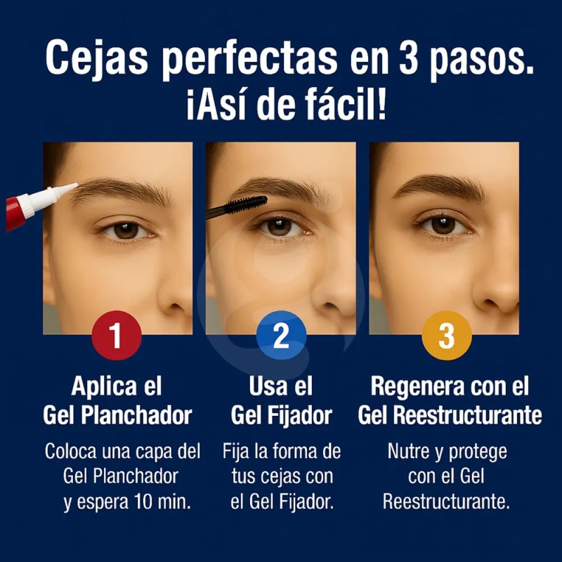 Kit Diseño De Cejas Y Planchado Profesional J Denis®