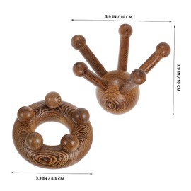 Beavorty Scalp Massage Comb Set Wooden Hair Brush for Head Neck Back Hand and Arm Head Massage Benefits