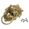 United Graphix Decorative Lion Face Brass Metal Door Knocker Traditional