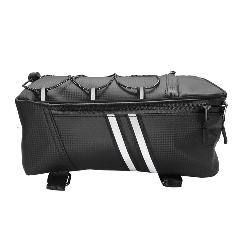 Bike Rack Rear Carrier Bag Trunk Bag PU Leather Waterproof
