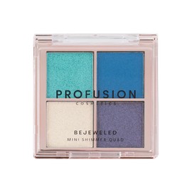 Profusion Cosmetics Written in the Stars Bejeweled Glitter 4 Shade Mini Eyeshadow Quad, Illuminate Your Look With Celestial Quad, Create Mesmerizing Eye Looks, and Raise Your Makeup Game
