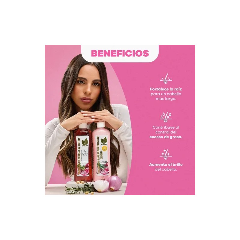 Shampoo Y Tratamiento Natural Sant Cebolla Romero Biotina