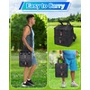 Bocce Ball Bag,Portable Bocce Ball Storage Case Holds 8 Balls,Double-Layer
