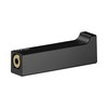 Keuco Metal Robe Hook, Matt Black, Square, Bathroom or Sauna,