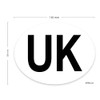 stika.co UK 130mm x 100mm Oval UK Symbol Car Reflective