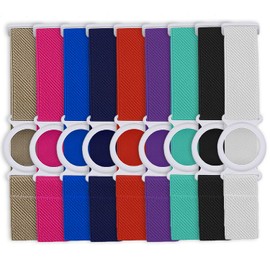 Diasticker® Freestyle Libre 2 – Fixation Strap | Flexible – Waterproof – Strong Hold | Sensor Protection, Fixation for Freestyle Libre Sensor | Ring: White (Medium: 25-35 cm, Beige)