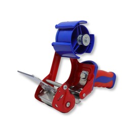 gws Industrial Packing Tape Dispenser in Red/Blue, Quality Parcel Tape Roller, for Rolls up to 66 m x 50 mm