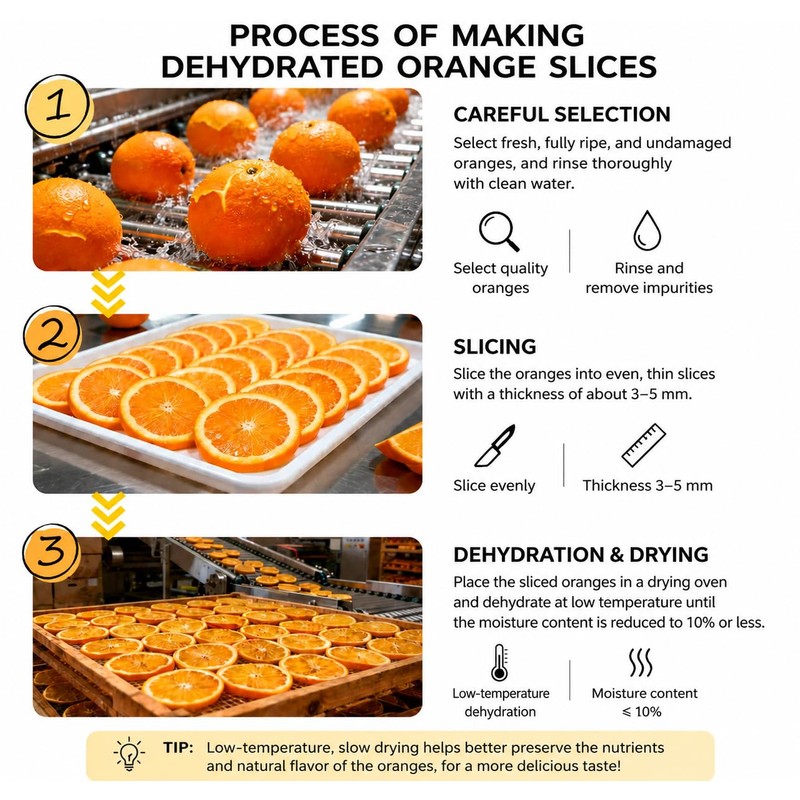 SHEEP&SHEEP Dehydrated Orange Slices, 4 oz (114g), All Natural Dried