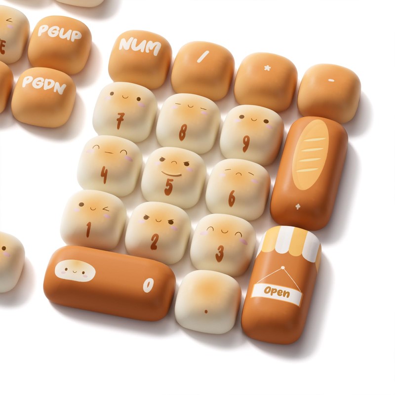 Akko PBT Keycaps Set, Bun Wonderland Keycaps MOG Profile 138-Key