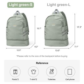 coofay Gym Backpack For Women Waterproof Backpack With Shoe Compartment Lightweight Travel Backpack Sports Backpack Small Gym Bag