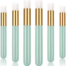20 Pieces Lash Shampoo Brushes, Peel Off Blackhead Brush Remover Tool, Nose Pore Deep Cleaning Brush, Facial Cleansing Brushes, Eyelash Extensions Blackhead Brush Washing Brush (Mint Green)