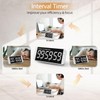 MeesMeek Kitchen Clock Timer: 99H 59M 59S Countdown Countup Rechargeable