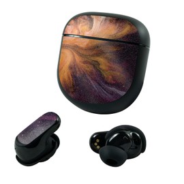MightySkins Glossy Glitter Skin Compatible with Bose QuietComfort Earbuds II (2022) - Swirl Galaxy | Protective, Durable High-Gloss Glitter Finish | Easy to Apply and Change Styles | Made in The USA
