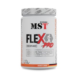 MST Nutrition Flex Pro Powder - Collagen, MSM, Glucosamine, Chondroitin & Hyaluronic Acid - High Quality Formula - Made in Germany (1350 g, Orange)