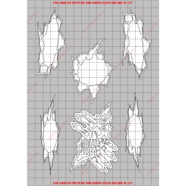 Paint Masks Plus TRN2012W Ripped Water Based Vinyl Masking/ Stencil Kit