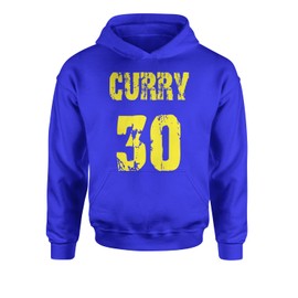 Expression Tees Youth Hoodie Curry #30 SmallRoyal Blue