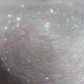 Iridescent White Shred fine Tinsel crystalina Fiber Thin Shred Shredded Thin Sparkly Wool Tissue Paper Birthday Present Box Gift Bag Easter Christmas Padding Luxury Design (30g Pack)