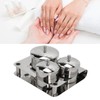 Stainless Steel Nail Powder Holder Thickening Sturdy Dustproof Smooth Surface