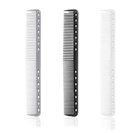 3Pcs Cutting Combs Carbon Fine Comb for Hair Stylist, Haircutting Carbon Fiber Combs Professional Heat Resistant Comb Barber Comb All Purpose Combs Medium and Fine Tooth for Man Woman Clipper Cuts