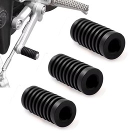 Motorcycle Shift Lever Cover, Bike Parts Change Rubber, Shift Pedal Cover, Bike Supplies, Shift Cover, Abrasion Resistant, Anti-Slip, Easy Installation, Shoe Protection [Black, Pack of 3]
