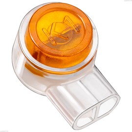 JANDECCN 200pcs Waterproof Telephone Wire Connector, Gel-Filled UY Butt Splice Network Cable Connectors (UY/K1)