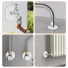 TNJPSEK 6 Pack 17mm Plumbing Cover Decorative Hole Plate, Self-Adhesive