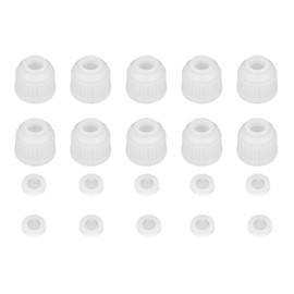 stonylab Pack of 10 Plastic Screw Caps Replacement Caps for Thermometer Inlet Adapter 14/20, 19/22 and 24/40, Pack of 10