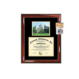 Eastern Illinois University Diploma Frame EIU Graduation Degree Frames Matted Campus College Photo Certificate Plaque University Frames Framing Graduate Gift Holder