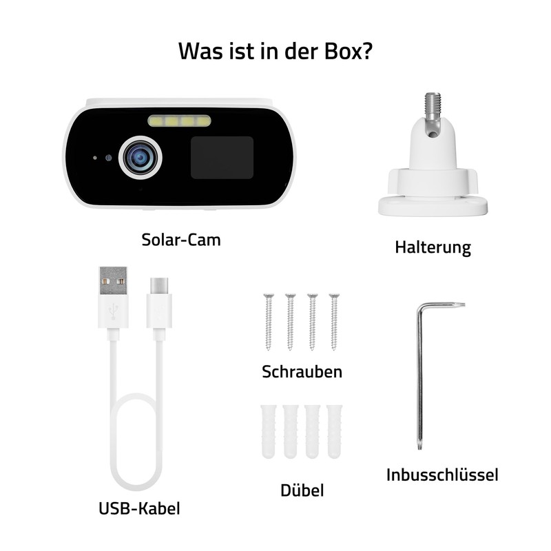 Hombli 2K Solar Outdoor Surveillance Camera, Integrated & Scratch Resistance