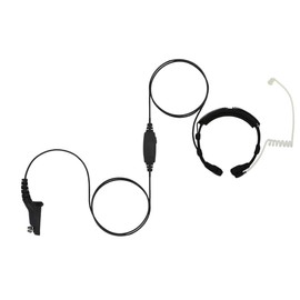 Throat Mic Tactical Headset for Motorola APX Next APX6000 APX7000 APX8000 SRX2200 XPR7550 XPR7350 XPR6580 XPR6550 Walkie Talkie Radios. Remote Speaker Microphone