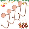 4PCS Christmas Stocking Holders Hangers Hooks for Fireplace Mantel Hooks