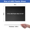 ABS Plastic Sheet 12" x 16" x 0.06" 6 Pack,Moldable