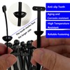 50pcs Nylon Universal Cable Tie Buckle, Push Mount Zip Ties