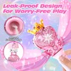 Reenovan Bubble Machine for Kids, Princess Bubble Wand with LED