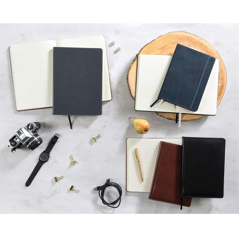 C.R. Gibson Brown Professional Leather Journal Notebook, 6" W x