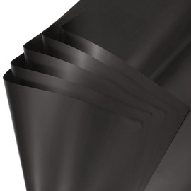 sourcing map 20 Sheets Flower Wrapping Paper, 21.5" x 21.5" Waterproof Floral Bouquet Wrapping Papers Florist Supplies for Wedding Party Gift Packaging DIY Crafts, Black