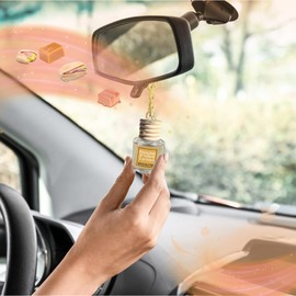 Car Air Freshener Diffuser, Pistachio Salted Caramel Aromatherapy, Natural Fragrance Oil, Long Lasting, Made in USA